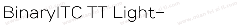 BinaryITC TT Light字体转换